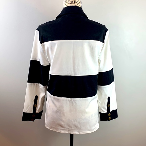 Ecru Color Block Jacket Rare Sample - Picture 5 of 8